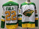 Wild 22 Kevin Fiala White 2020-21 Reverse Retro Adidas Jersey,baseball caps,new era cap wholesale,wholesale hats